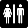 Male And Female Bathroom Sign Clip Art